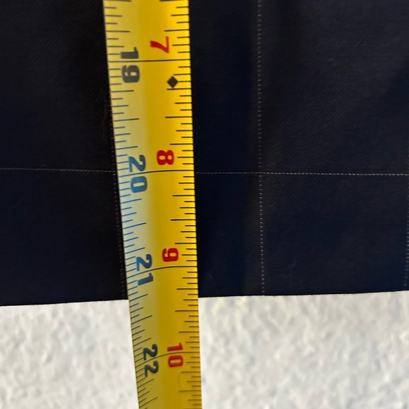 NWT Olivaceous Wool Blend Academic One Button Navy Lined Vest Medium Old Money - Picture 10 of 10